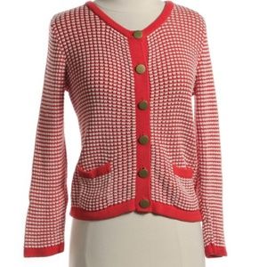 NWOT Style & Co. cardigan in orange-red/white
